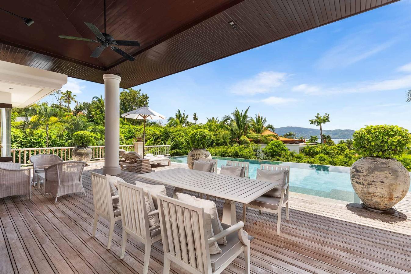 Interior view of Panoramic Sea View 3 Bedroom Luxury Villa at Trisara, Phuket