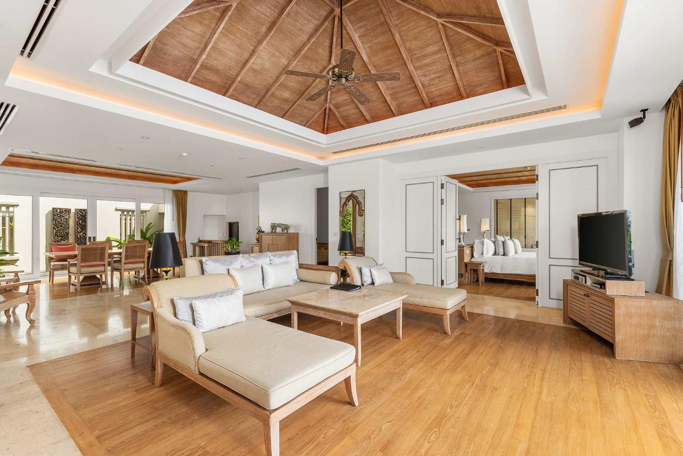 Interior view of Panoramic Sea View 3 Bedroom Luxury Villa at Trisara, Phuket