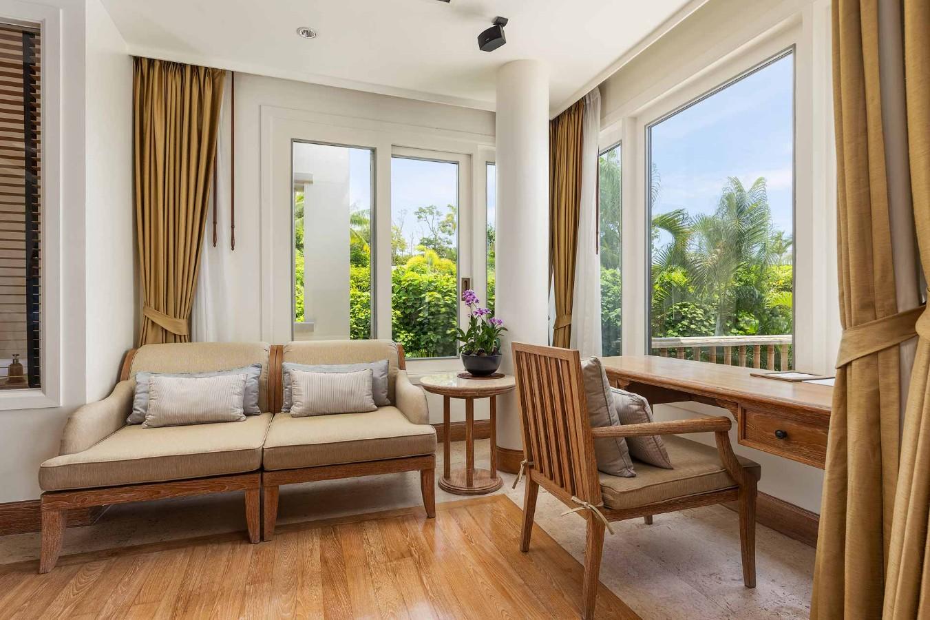 Interior view of Panoramic Sea View 3 Bedroom Luxury Villa at Trisara, Phuket