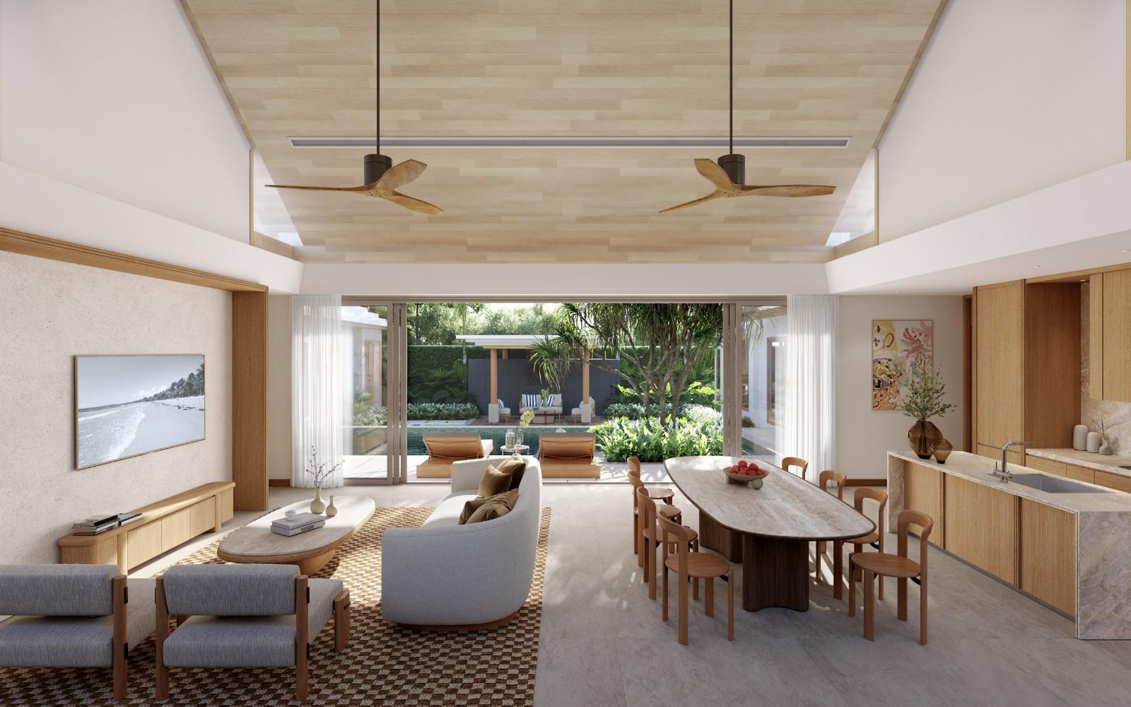 Interior view of 3 Bedroom Private Pool Villa at The Tales Bangjo – Chapter Three