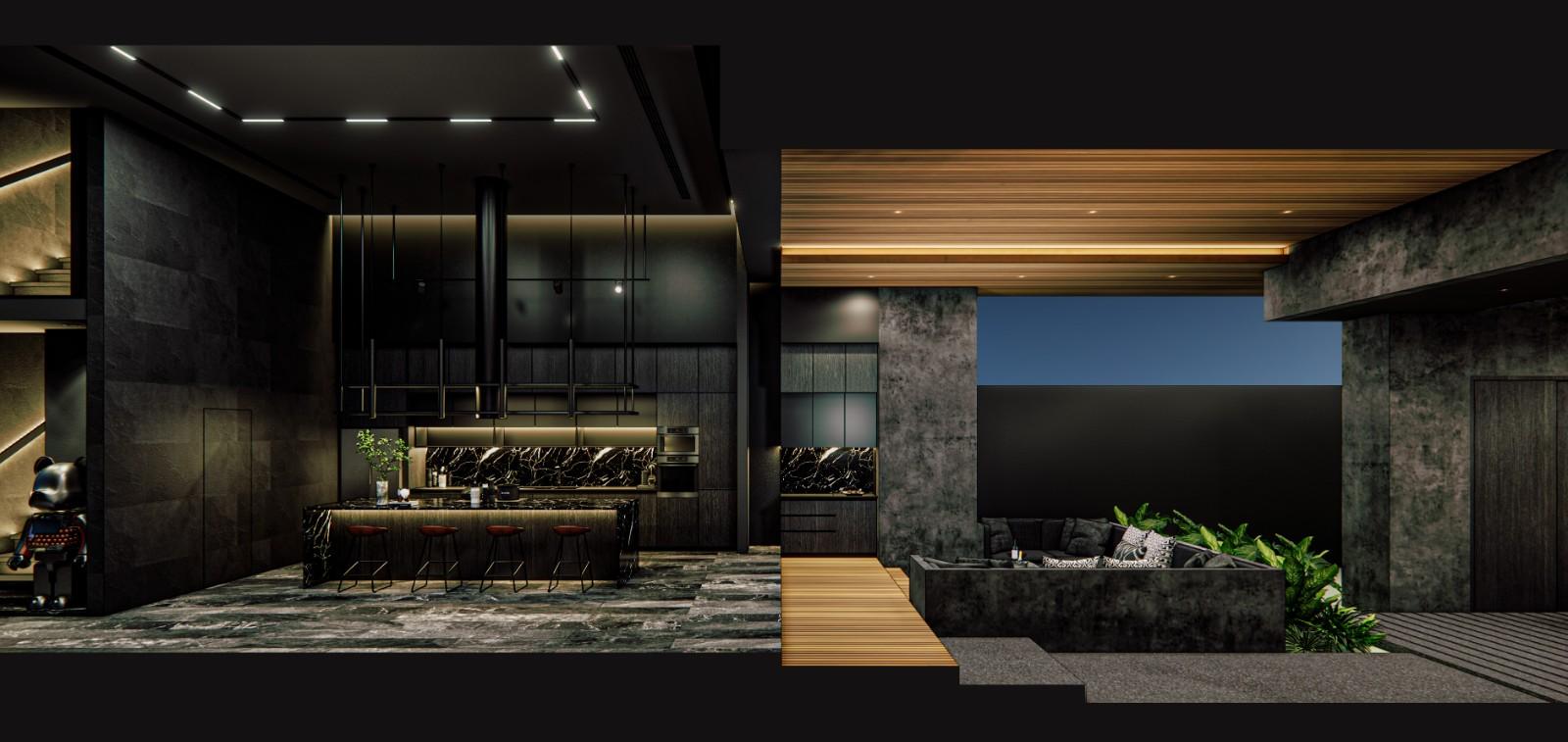 Interior view of 3 Bedroom Ultra Luxurious Wallaya Qnity Villa Type B for Sale