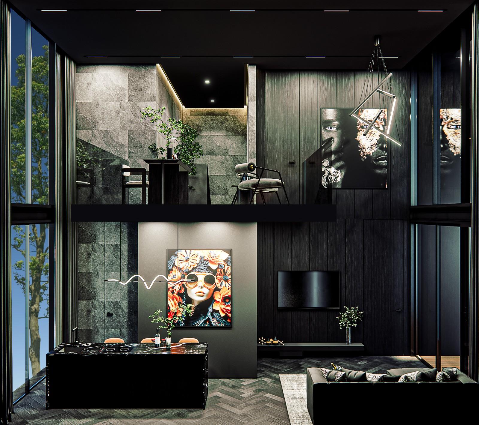 Interior view of 3 Bedroom Ultra Luxurious Wallaya Qnity Villa Type B for Sale