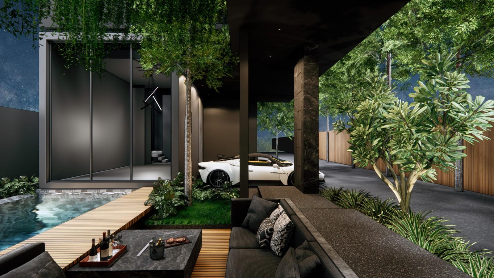 Interior view of 3 Bedroom Luxurious Modern Wallaya Qnity Villa Type D for Sale