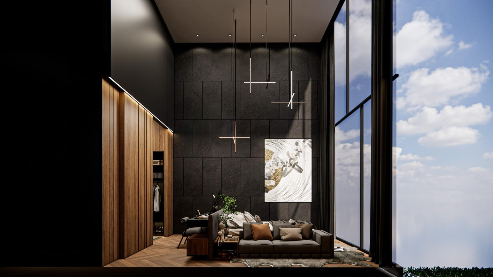 Interior view of 3 Bedroom Luxurious Modern Wallaya Qnity Villa Type D for Sale