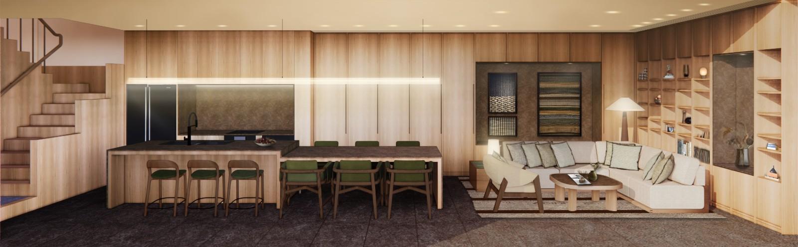 Interior view of 3 Bedroom Modern Pool Villas at The Harmony by Wallaya - Type B