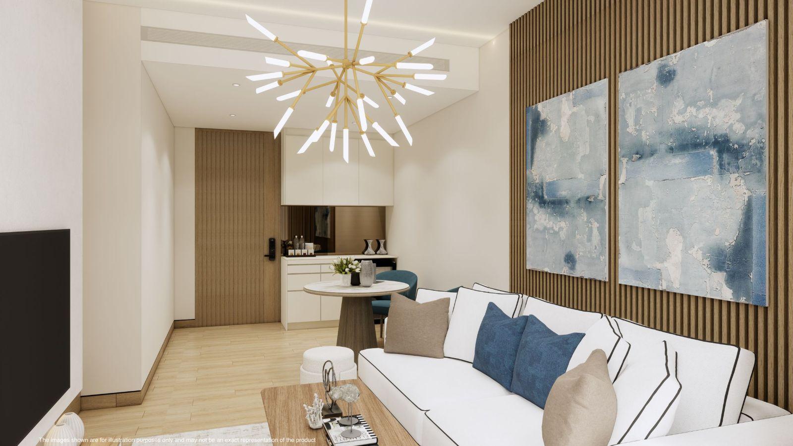 Interior view of 1-Bed Beachfront Pool View Condo for Sale at Maviston Mai Khao - 13% ROI!