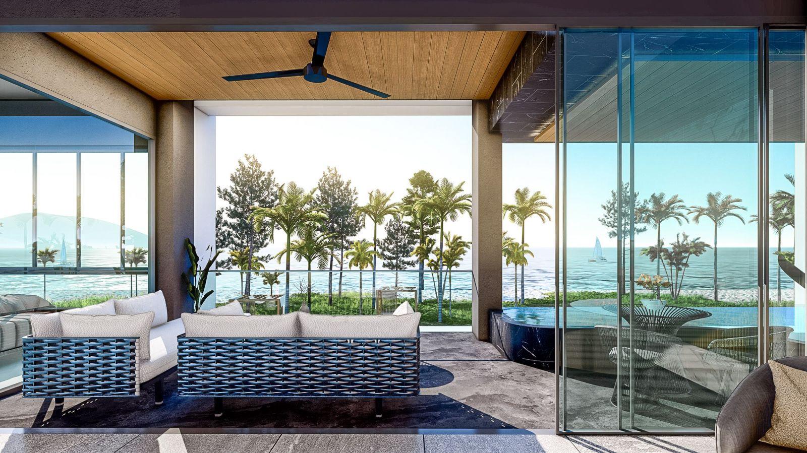 Interior view of 1-Bed Beachfront Pool View Condo for Sale at Maviston Mai Khao - 13% ROI!