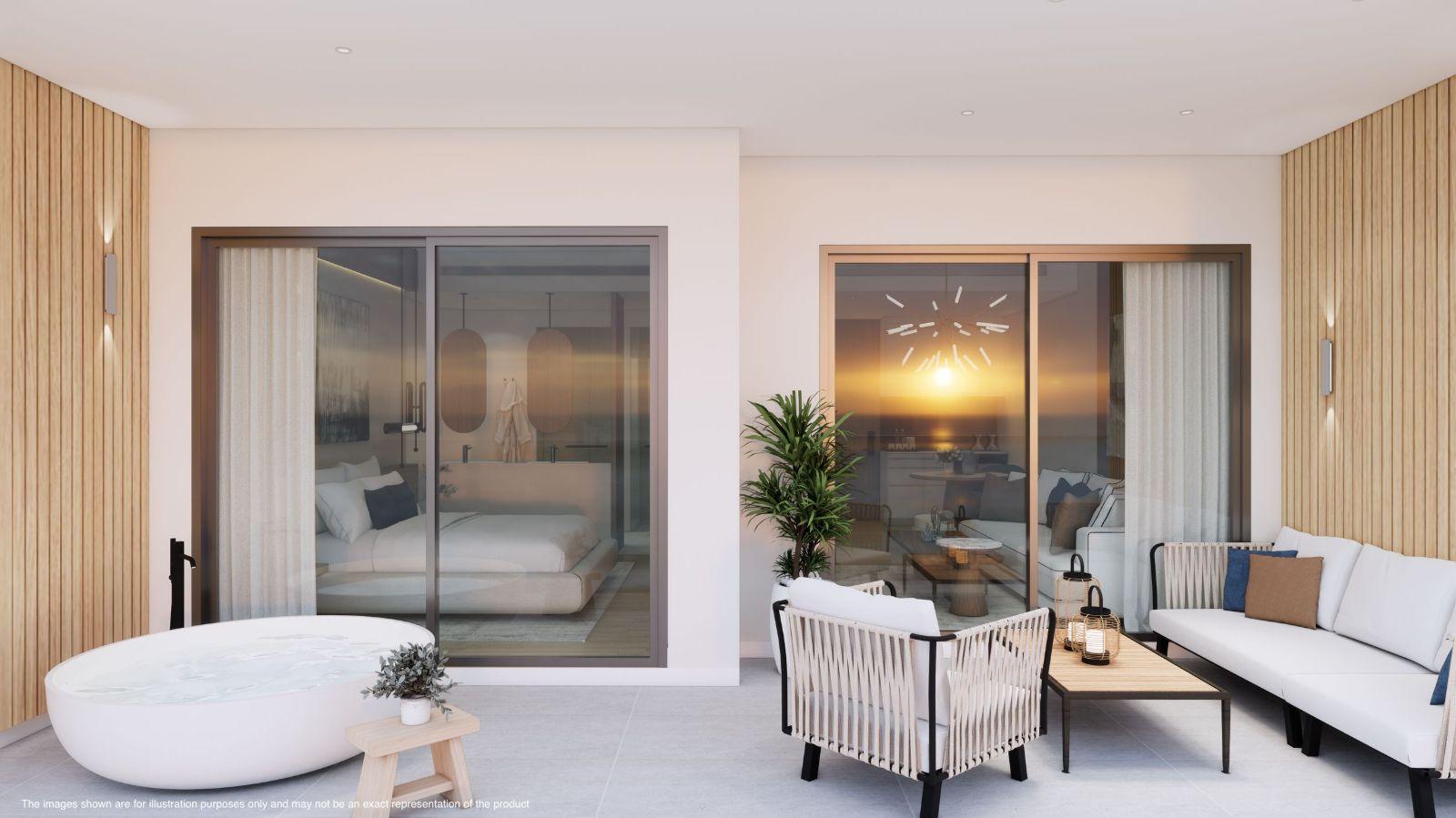 Interior view of Deluxe Beachfront 1-Bed Pool View Condo for Sale at Maviston Mai Khao - 13% ROI!