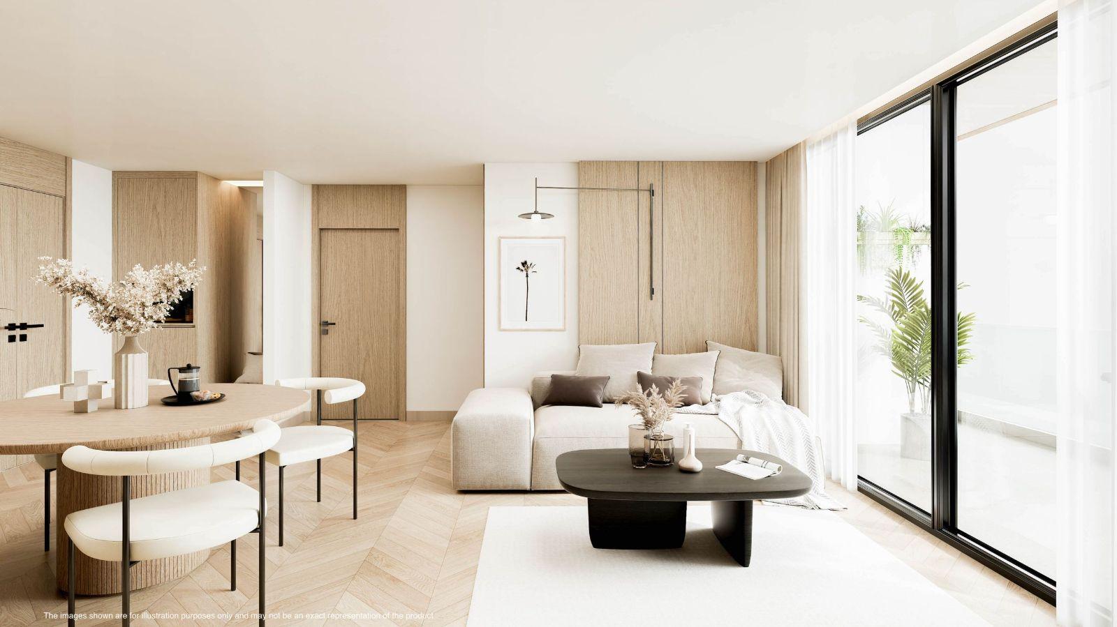 Interior view of Deluxe 2 Bedroom Beachfront Sea View Condo for Sale at Maviston Mai Khao - 13% ROI!