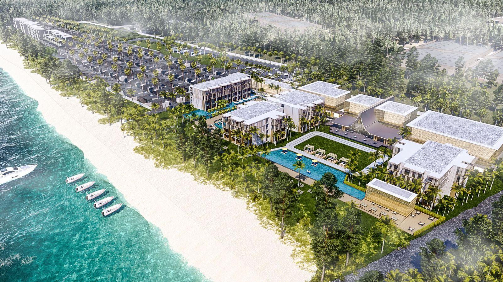 Interior view of Deluxe 3 Bedroom Beachfront Sea View Condo with Private Pool for Sale at Maviston Mai Khao - 13% ROI!