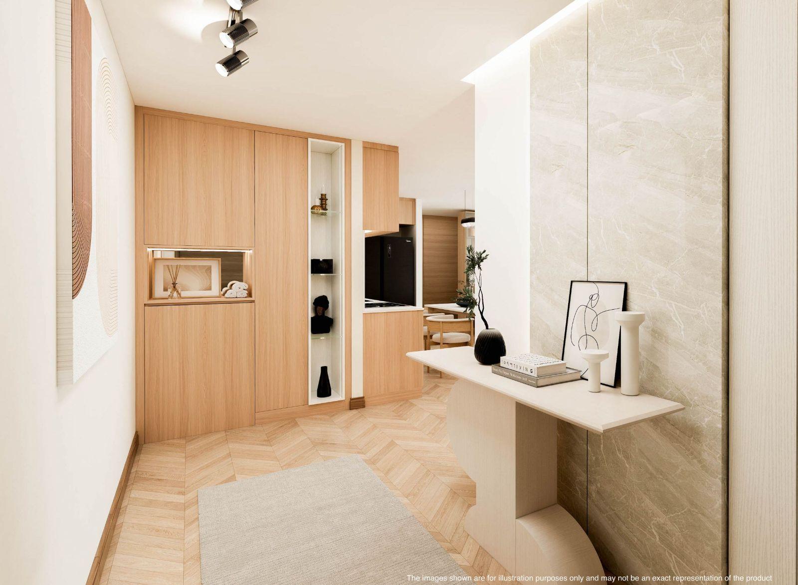 Interior view of Deluxe 3 Bedroom Beachfront Sea View Condo with Private Pool for Sale at Maviston Mai Khao - 13% ROI!