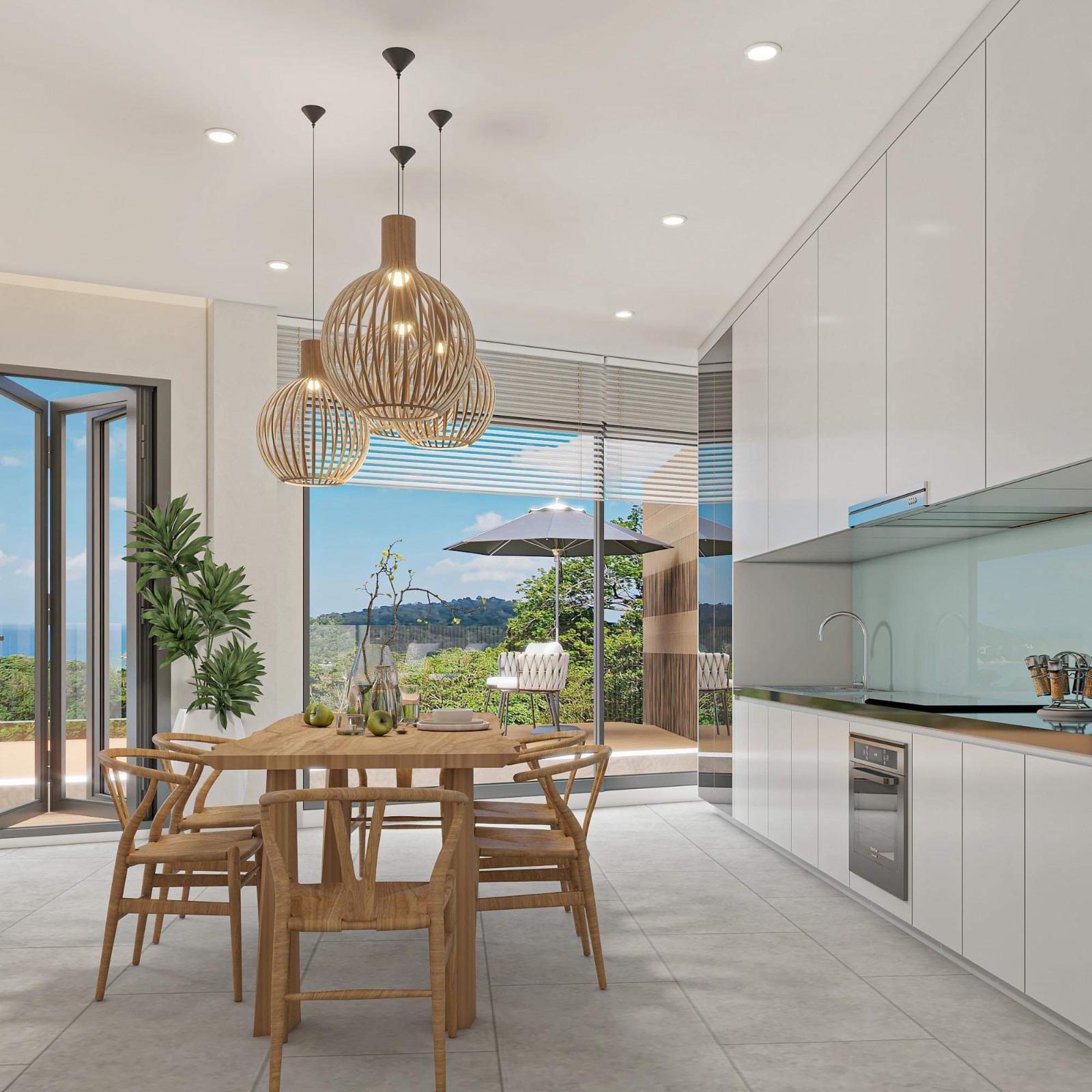 Interior view of 2 Bedroom Sea View Condo for Sale at Bluepoint Condominium, Patong