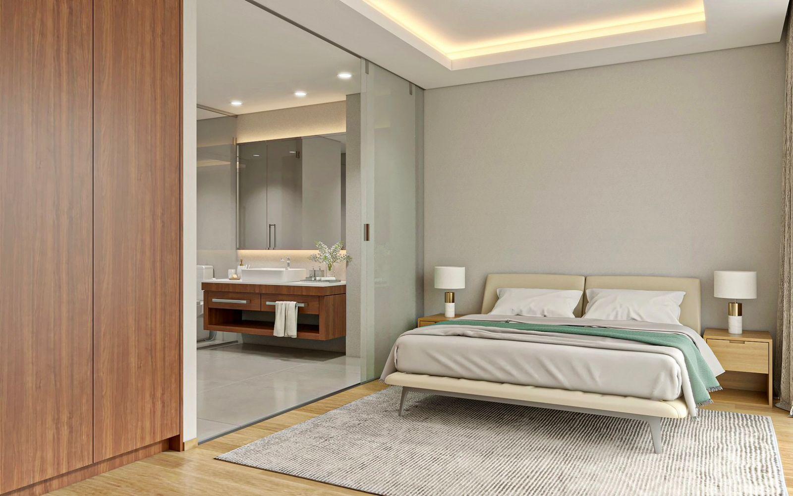 Interior view of 2 Bedroom Sea View Apartment for Sale at Bluepoint Condo, Patong - Unit 103