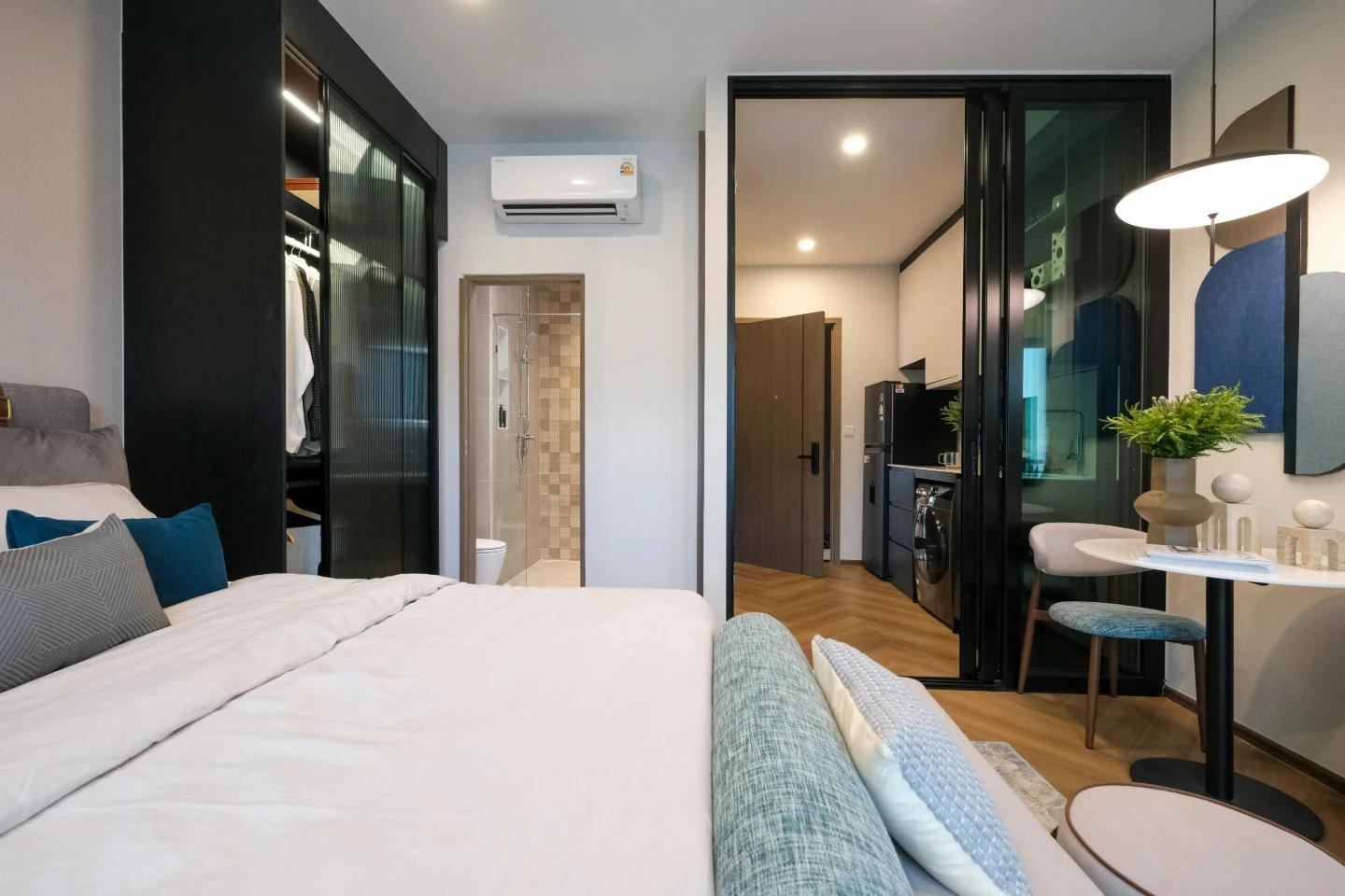 Interior view of Larger 1 Bedroom Condo for Sale at The Title Modeva - Bangtao Beach