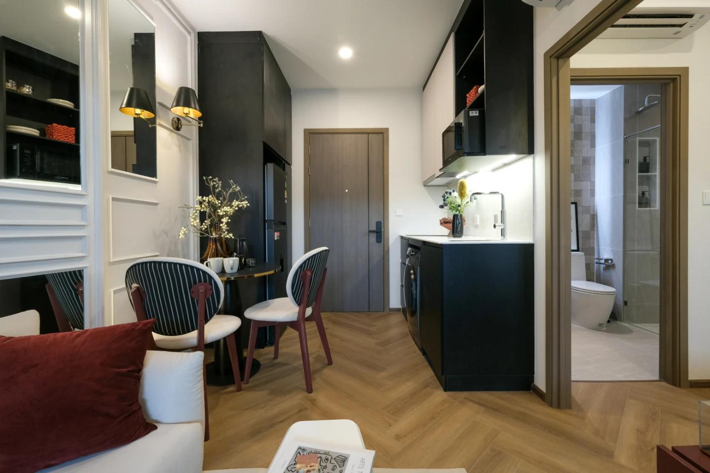 Interior view of Larger 1 Bedroom Condo for Sale at The Title Modeva - Bangtao Beach