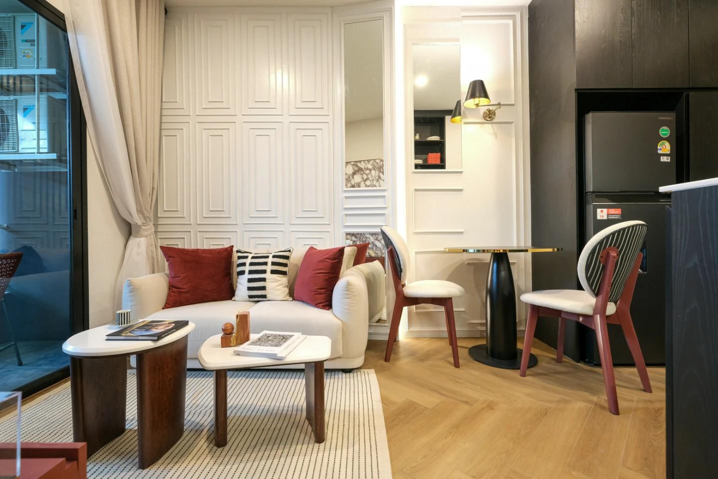 Interior view of Larger 1 Bedroom Condo for Sale at The Title Modeva - Bangtao Beach