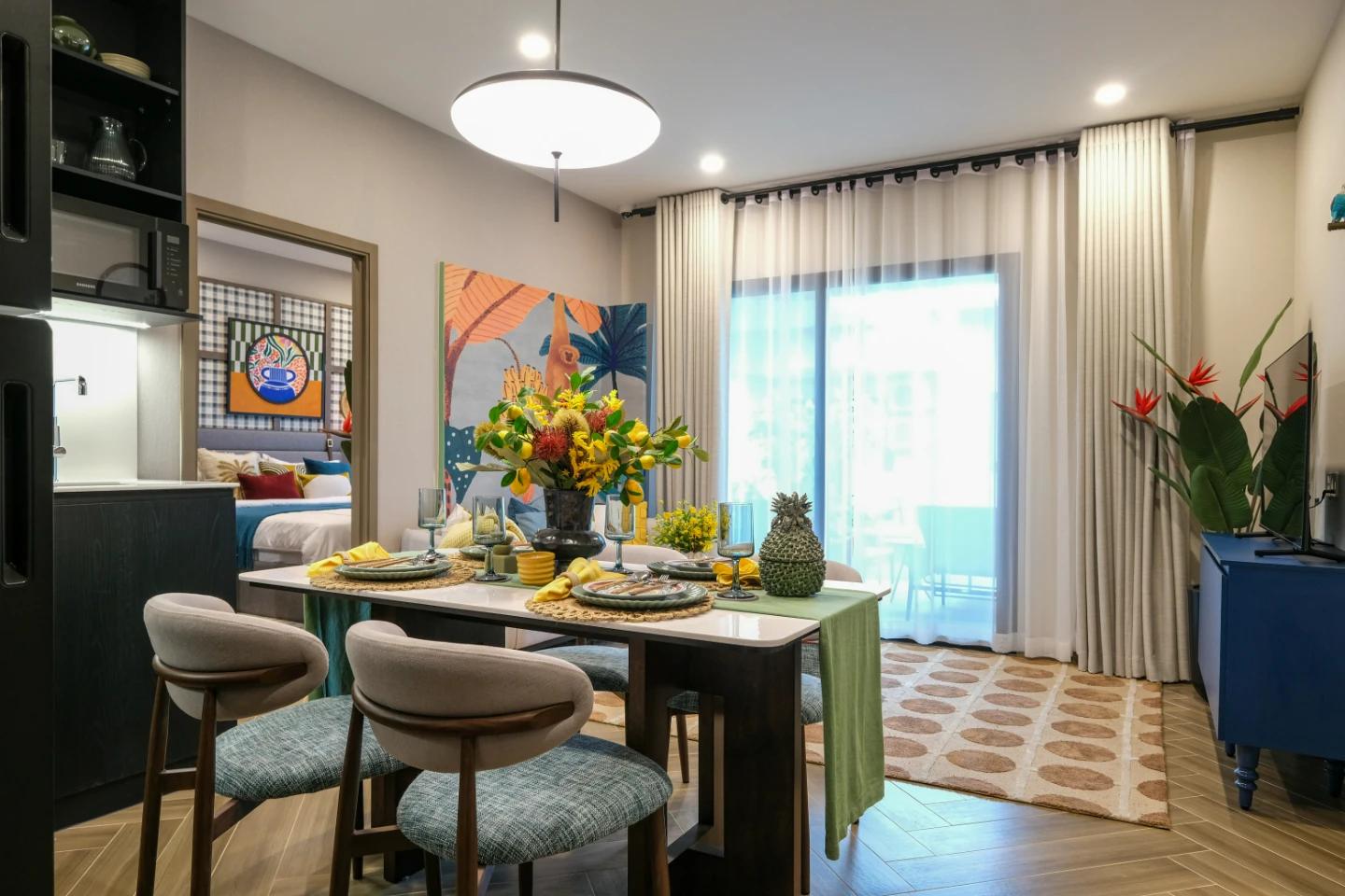 Interior view of Standard 2 Bedroom Condo for Sale at The Title Modeva - Bangtao Beach