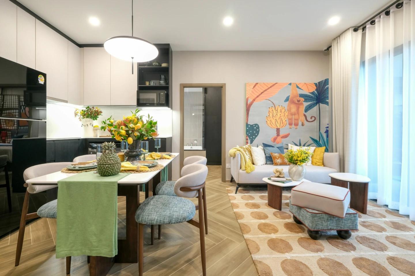 Interior view of Standard 2 Bedroom Condo for Sale at The Title Modeva - Bangtao Beach