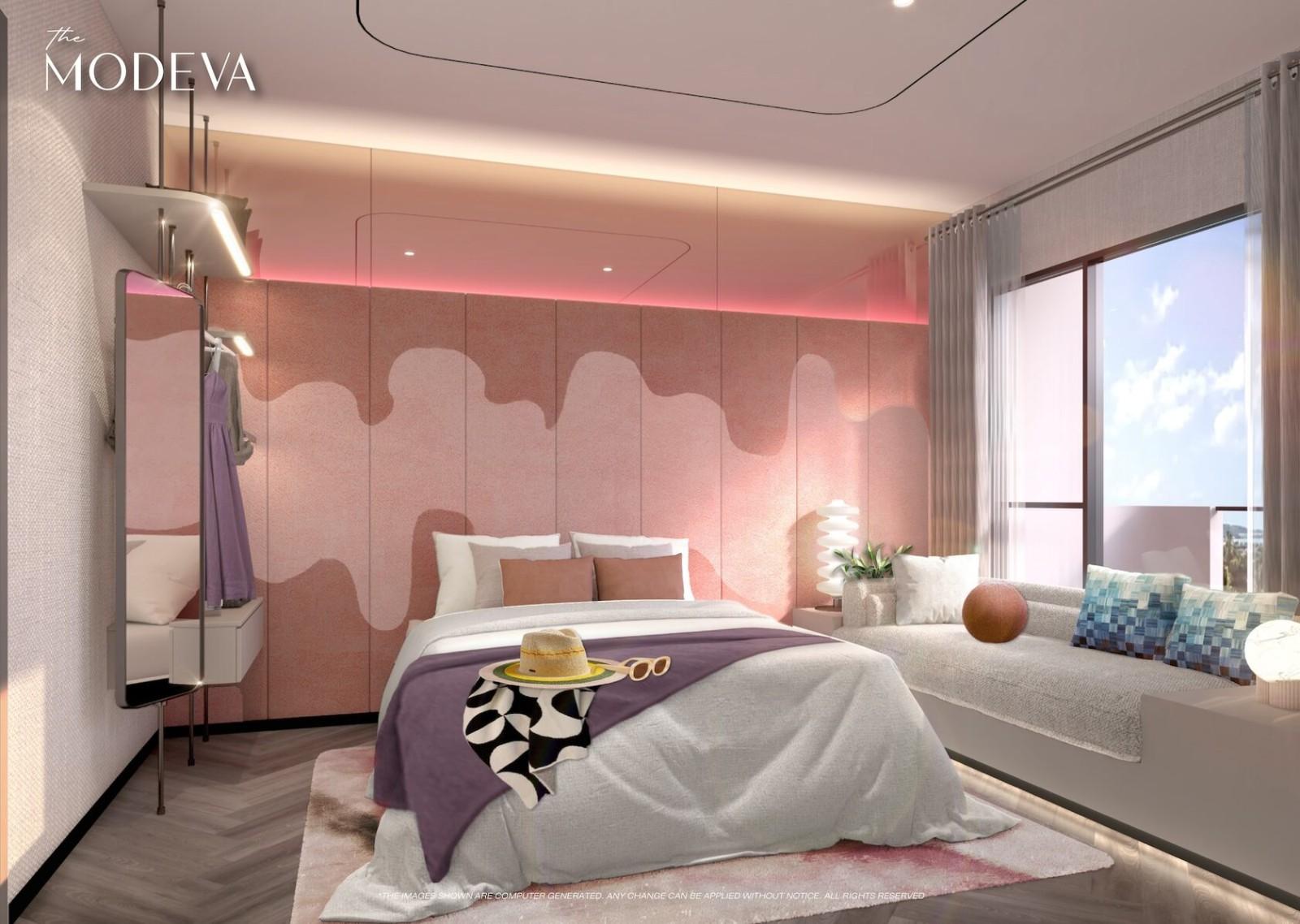 Interior view of Standard 2 Bedroom Condo for Sale at The Title Modeva - Bangtao Beach