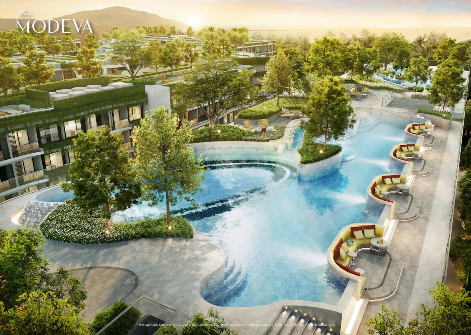 Interior view of Standard 2 Bedroom Condo for Sale at The Title Modeva - Bangtao Beach