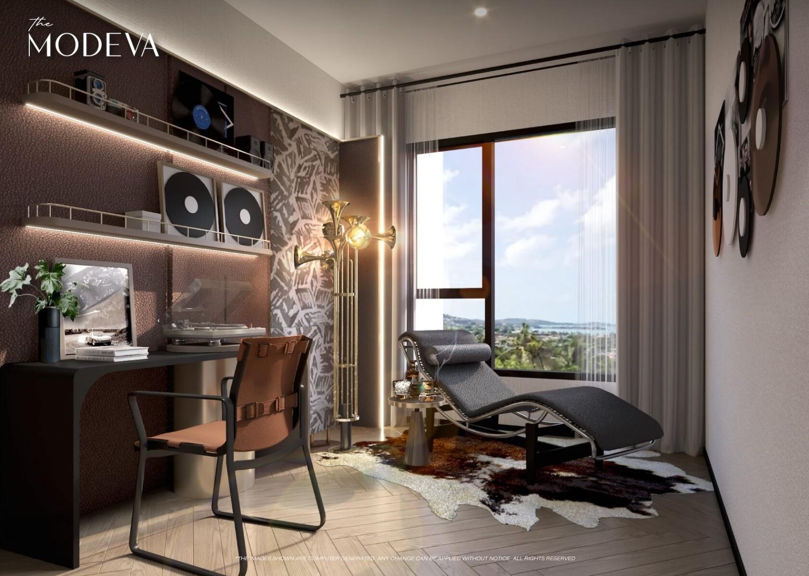 Interior view of Larger 2 Bedroom Condo for Sale at The Title Modeva - Bangtao Beach