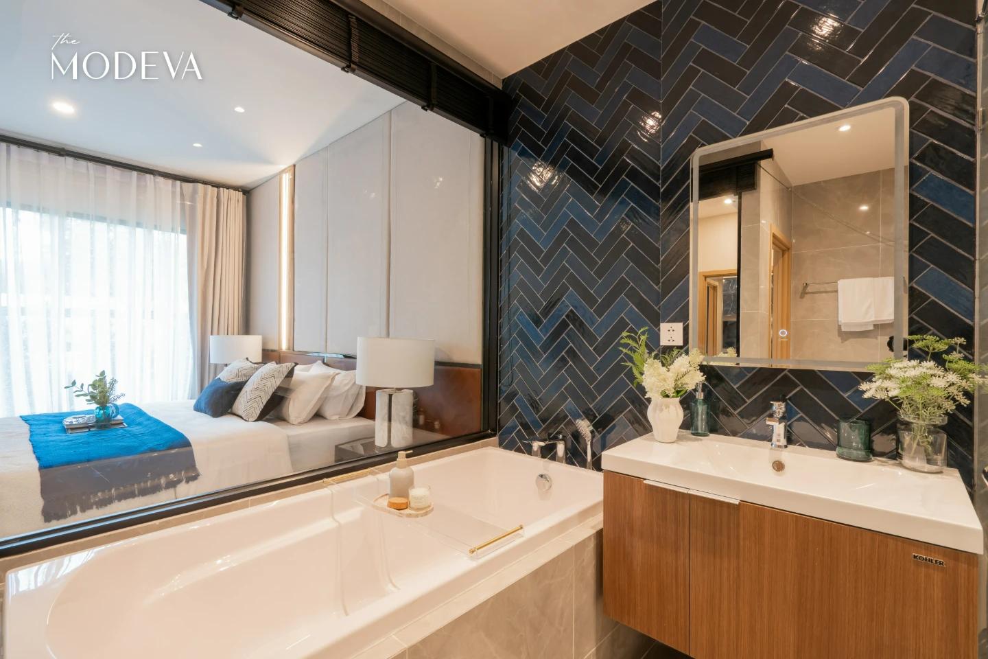 Interior view of Larger 2 Bedroom Condo for Sale at The Title Modeva - Bangtao Beach