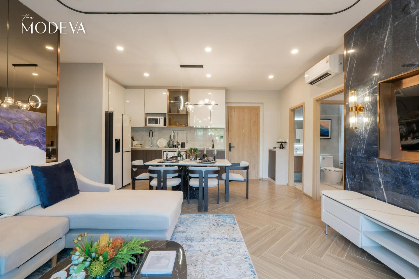 Interior view of 3 Bedroom Condo for Sale at The Title Modeva - Bangtao Beach