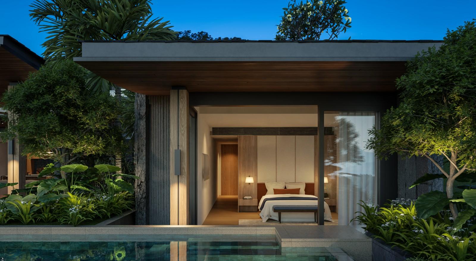 Interior view of 3 Bedroom Ocean View Pool Villas at Pavara Vhana, Layan Beach - Type C
