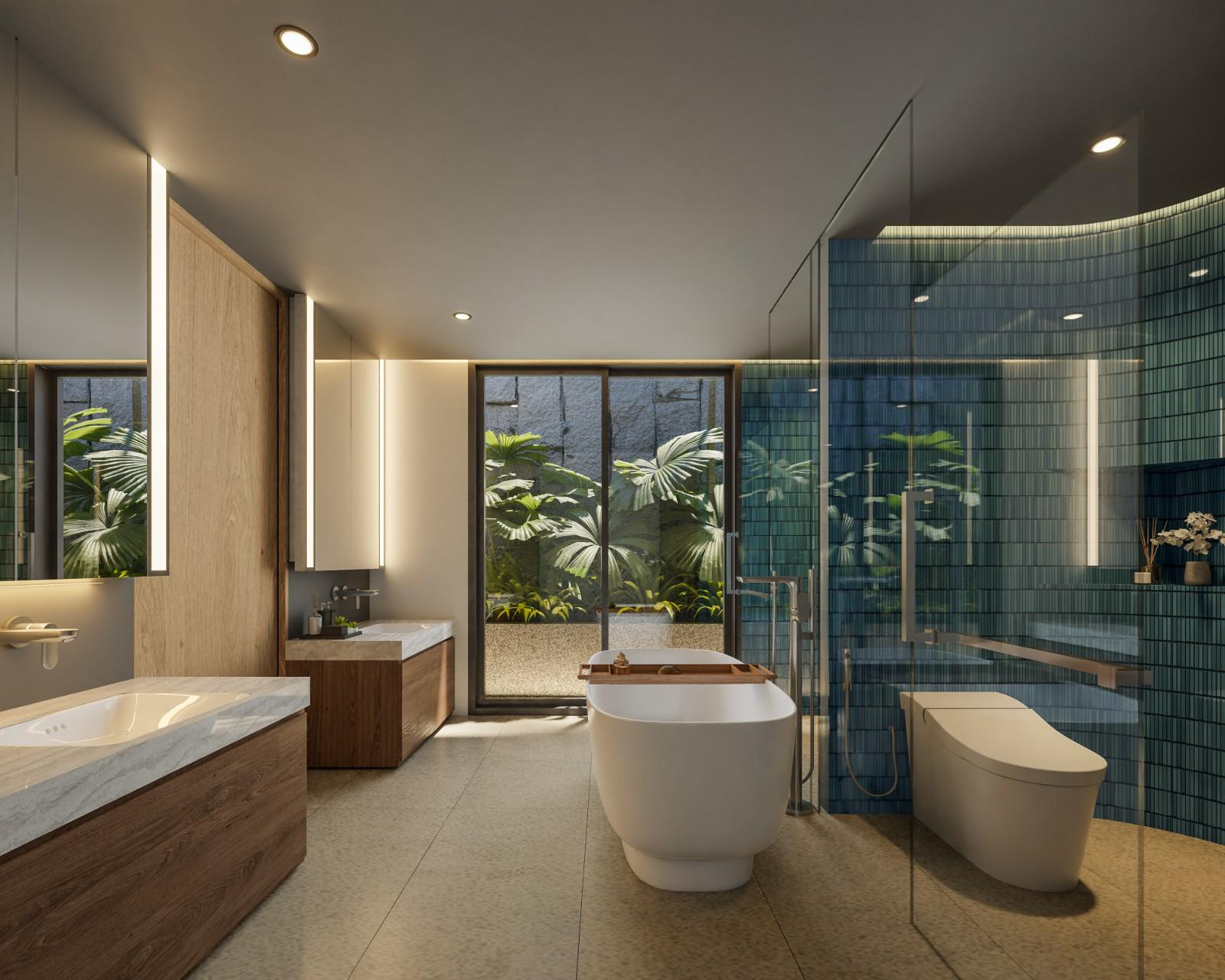Interior view of 3 Bedroom Ocean View Pool Villas at Pavara Vhana, Layan Beach - Type C