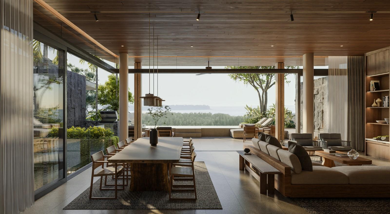 Interior view of 4 Bedroom Ocean View Luxury Villas at Pavara Vhana, Layan Beach - Type B