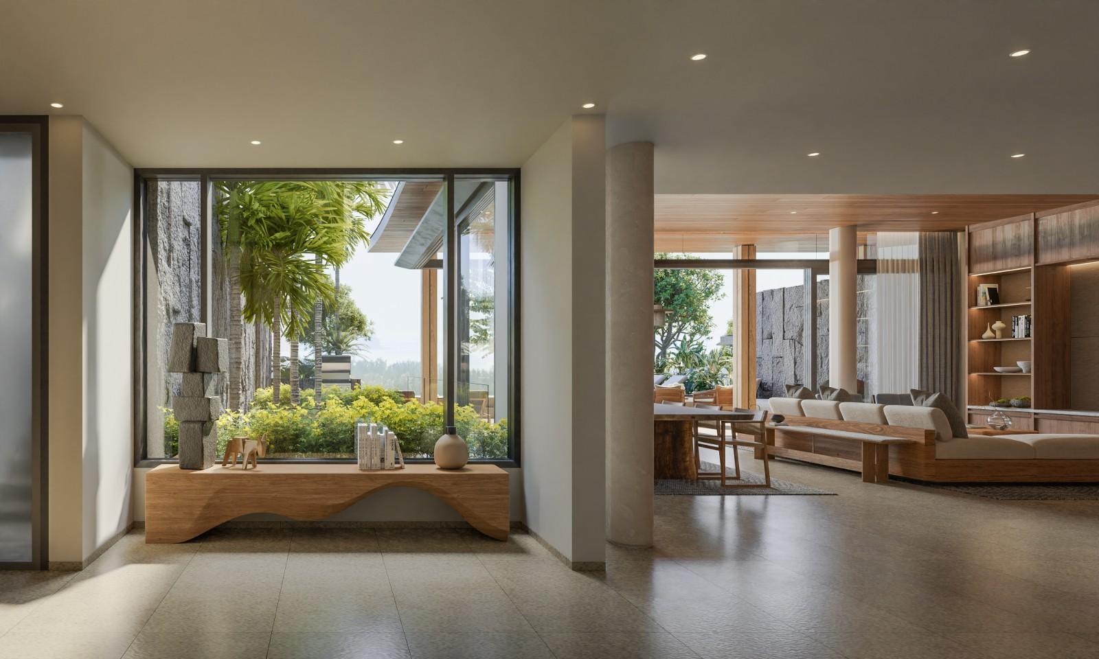 Interior view of 4 Bedroom Ocean View Luxury Villas at Pavara Vhana, Layan Beach - Type B