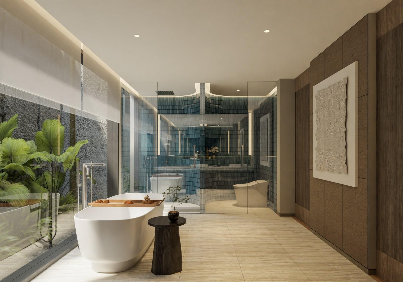 Interior view of 4 Bedroom Ocean View Luxury Villas at Pavara Vhana, Layan Beach - Type B