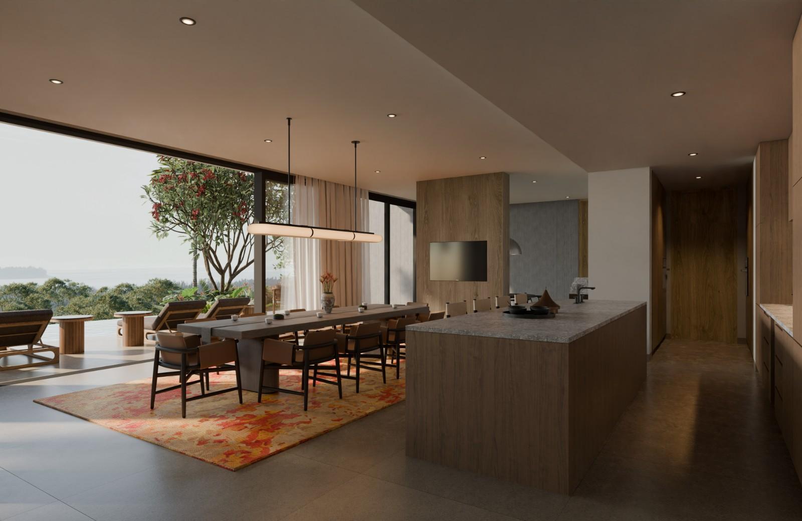 Interior view of 5 Bedroom Ultra Luxurious Ocean View Villas at Pavara Vhana, Layan Beach - Type A