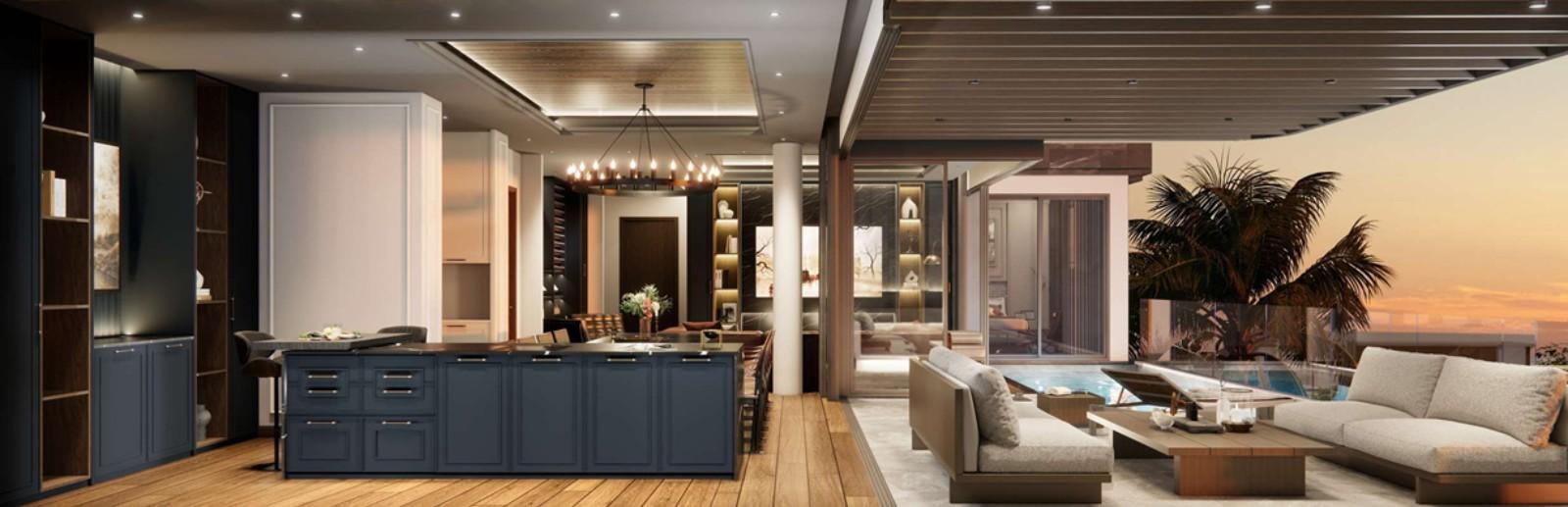 Interior view of 5 Bedroom Duplex Sky Pool Villa for Sale at Petit Tycoon, Surin Beach