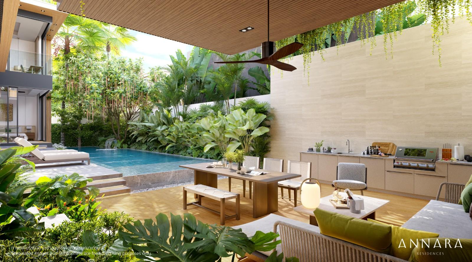Interior view of 5 Bedroom Private Pool Villas for Sale in Annara Villas, Pasak 8