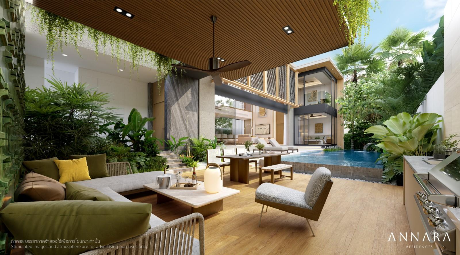Interior view of 5 Bedroom Private Pool Villas for Sale in Annara Villas, Pasak 8