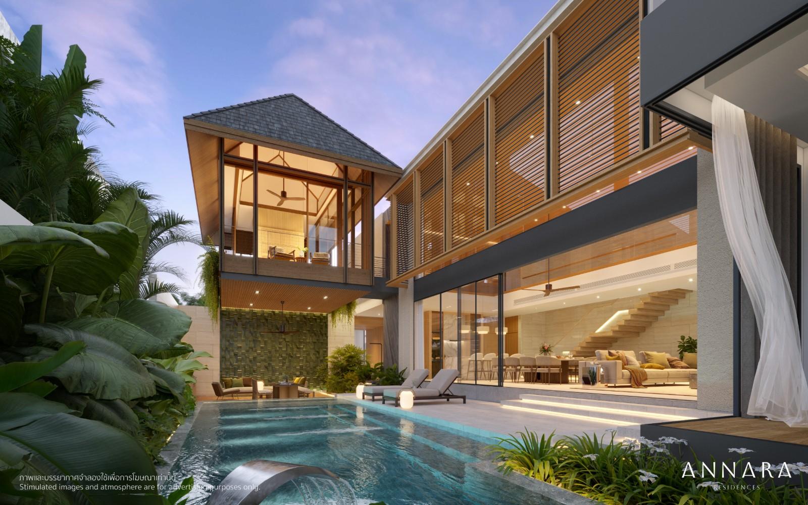 Interior view of 5 Bedroom Private Pool Villas for Sale in Annara Villas, Pasak 8