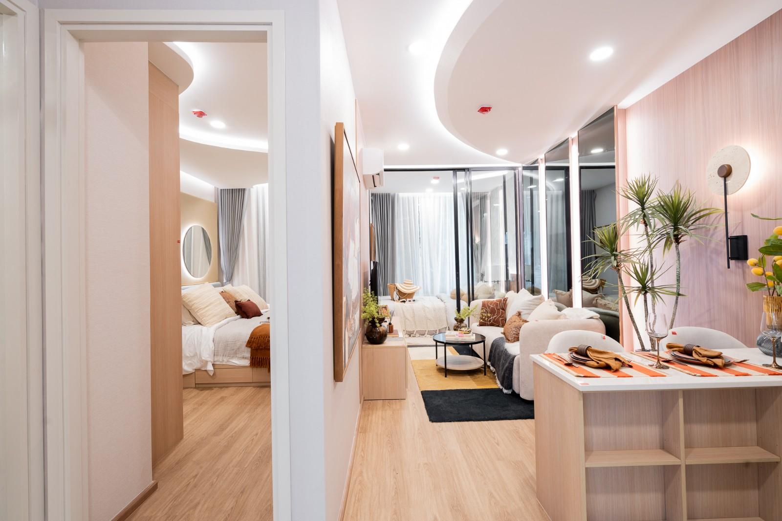 Interior view of Larger 1 Bedroom Condo for Sale at Arise Vibe, Cherngtalay - Pet-friendly Phuket Condo