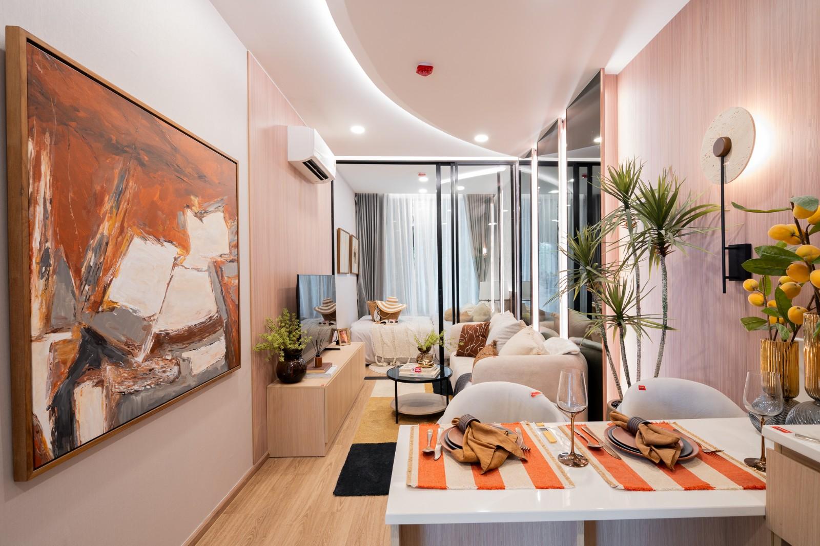 Interior view of Larger 1 Bedroom Condo for Sale at Arise Vibe, Cherngtalay - Pet-friendly Phuket Condo