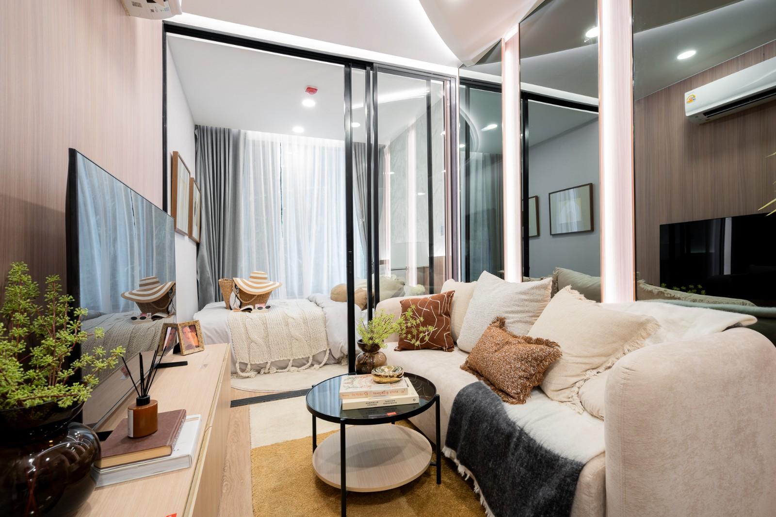 Interior view of Larger 1 Bedroom Condo for Sale at Arise Vibe, Cherngtalay - Pet-friendly Phuket Condo