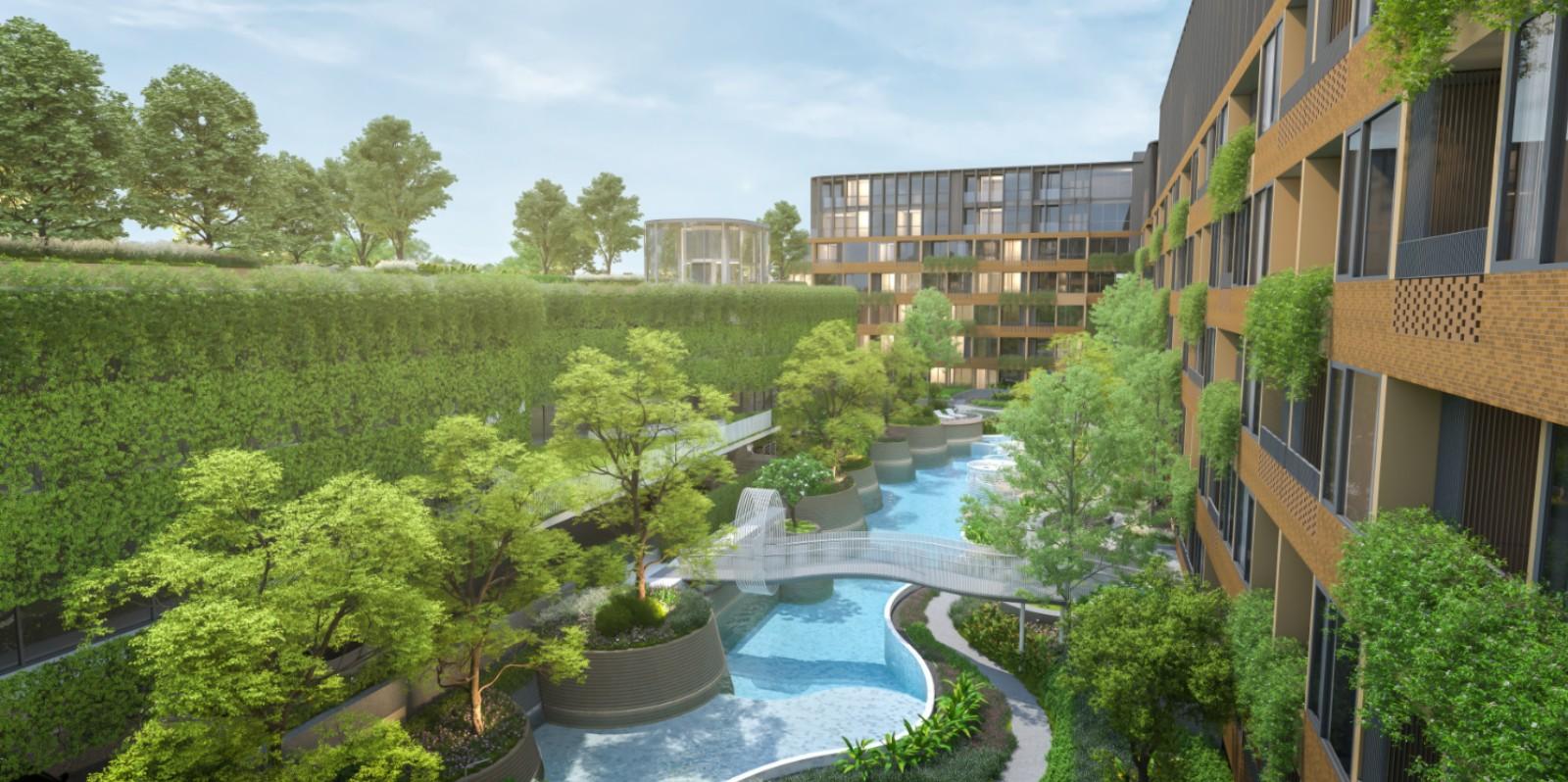 Interior view of Larger 2 Bedroom Condo for Sale at Arise Vibe - Pet-friendly Cherngtalay Condo