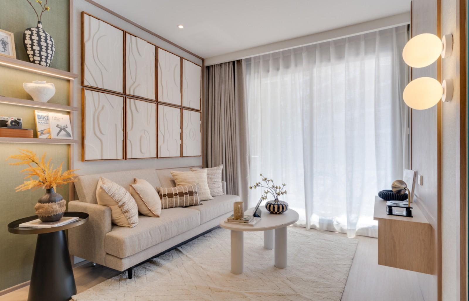 Interior view of 3 Bedroom Affordable Apartment for Sale at SO Lagoon, Bangtao