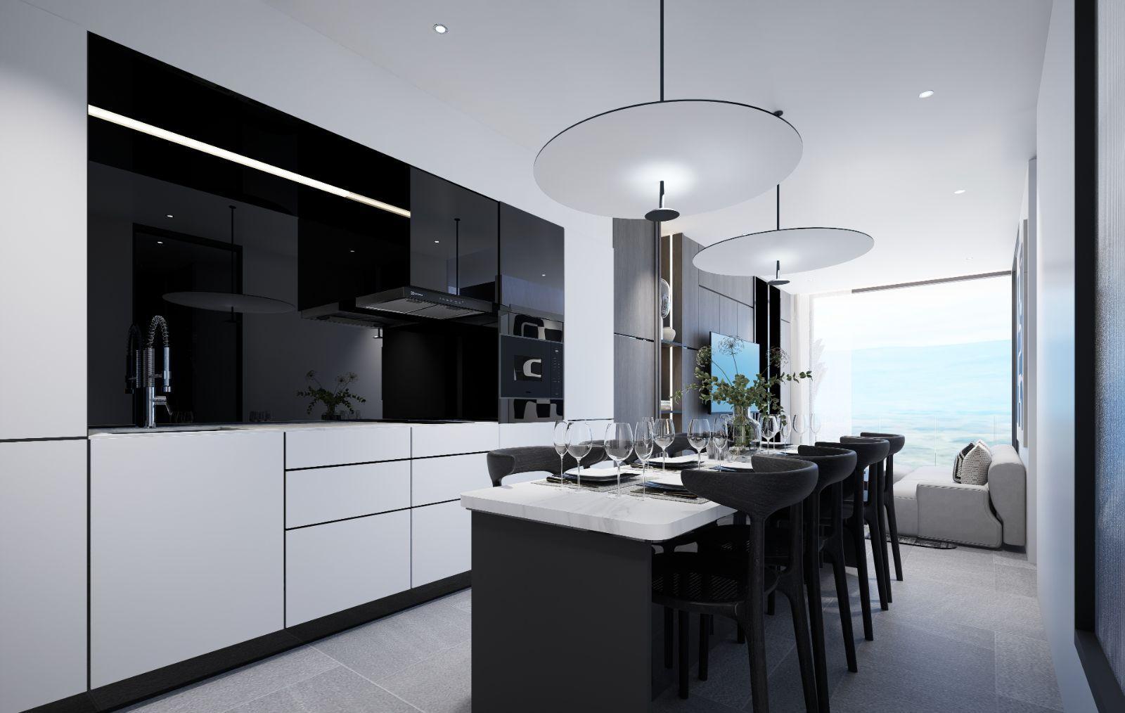 Interior view of 3 Bedroom Apartment for Sale at Citygate de Phuket Condominium