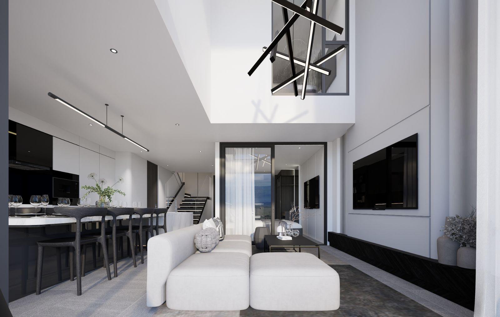 Interior view of 3 Bedroom Duplex Condo for Sale at Citygate de Phuket Condominium