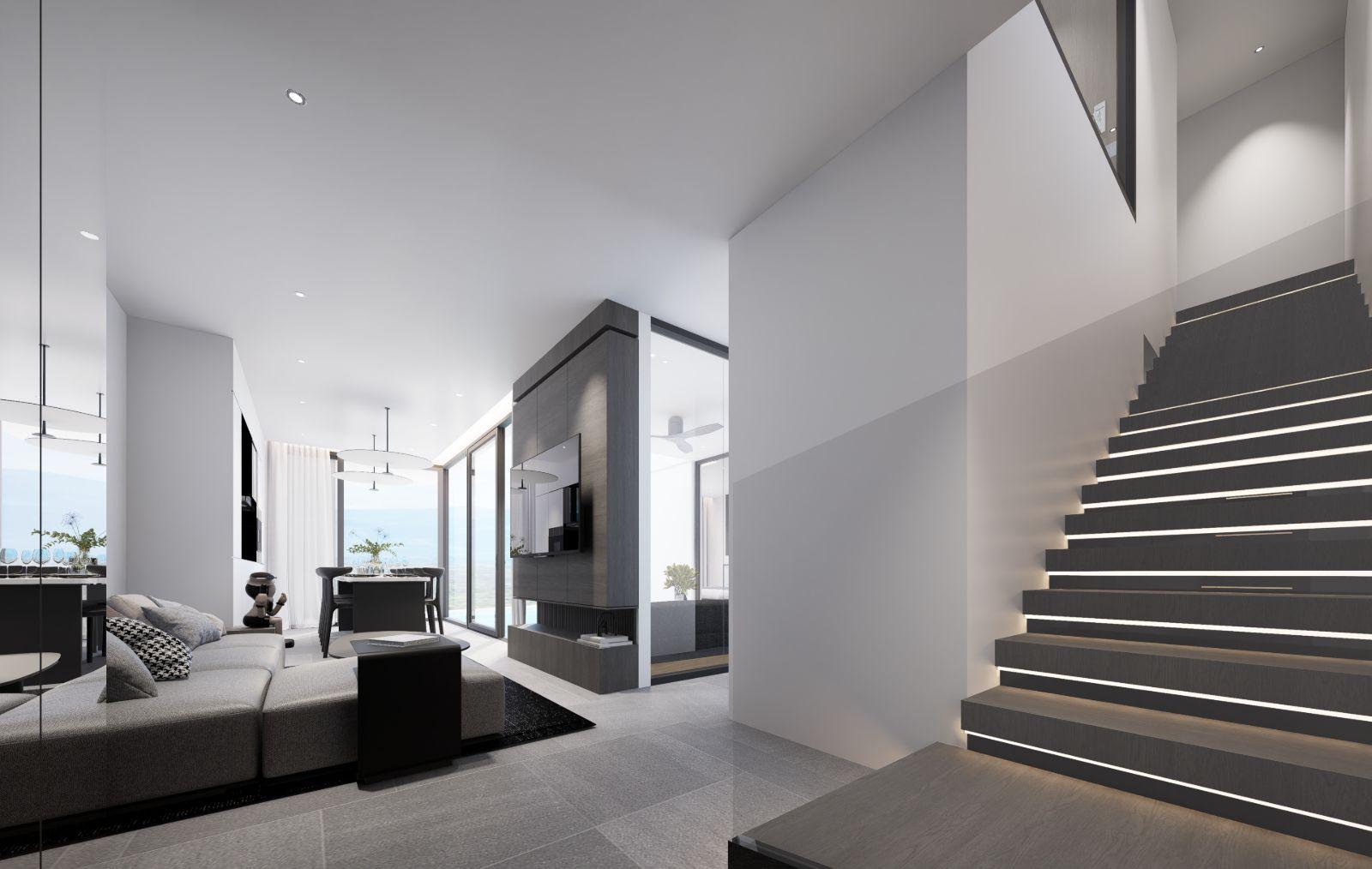 Interior view of Large 3 Bedroom Duplex Condo for Sale at Citygate de Phuket Condominium