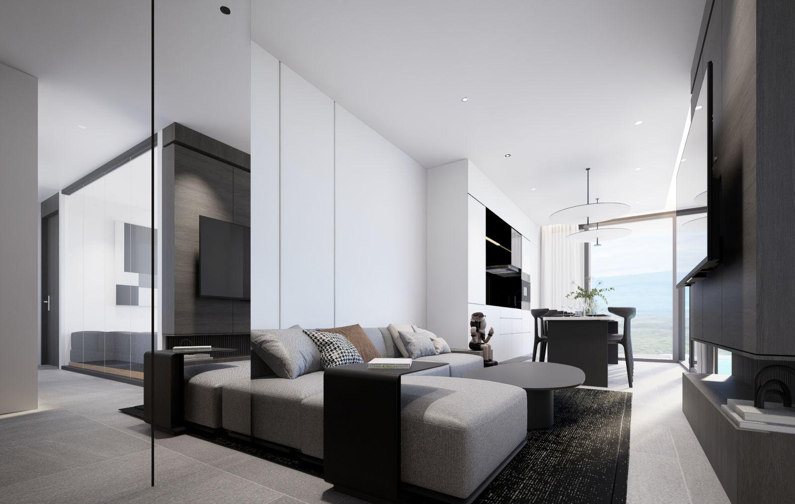Interior view of Large 3 Bedroom Duplex Condo for Sale at Citygate de Phuket Condominium