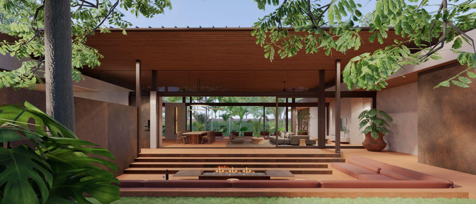 Interior view of Luxury 4 Bedroom Private Pool Villas at Tierra Quatro - Pru Jampa Valley, Phuket