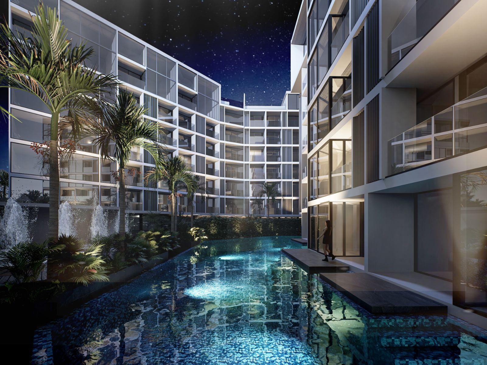 Interior view of 3 Bedroom Penthouse Apartment for Sale at Next Point Condominium, Rawai