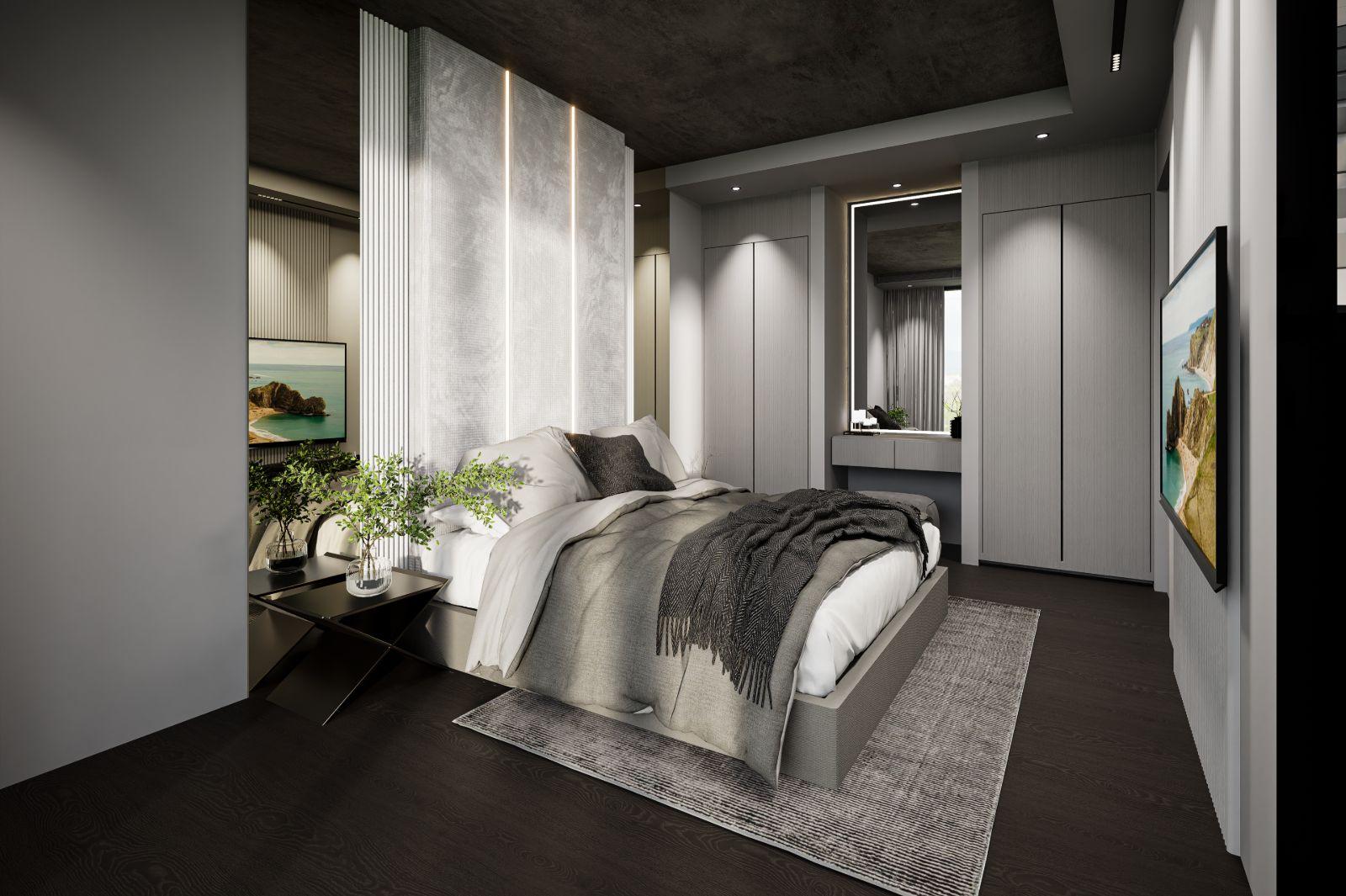 Interior view of 3 Bedroom Penthouse Apartment for Sale at Next Point Condominium, Rawai