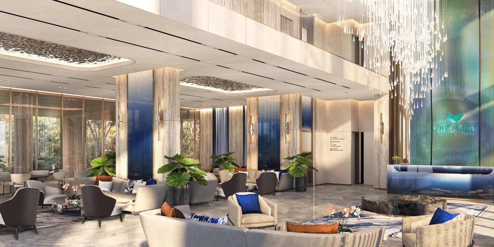 Interior view of Large Luxury 2-Bedroom Abov Patong Condo for Sale